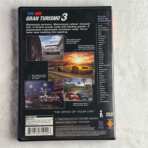Gran Turismo 3 A-Spec (Greatest Hits) Sony PlayStation 2 PS2 Complete CIB 2001 - Picture 2 of 7